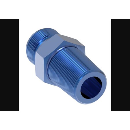 Aeroquip -6 AN Male To 1/2 Inch Pipe Thread, Anodized, Blue, Aluminum FCM2013